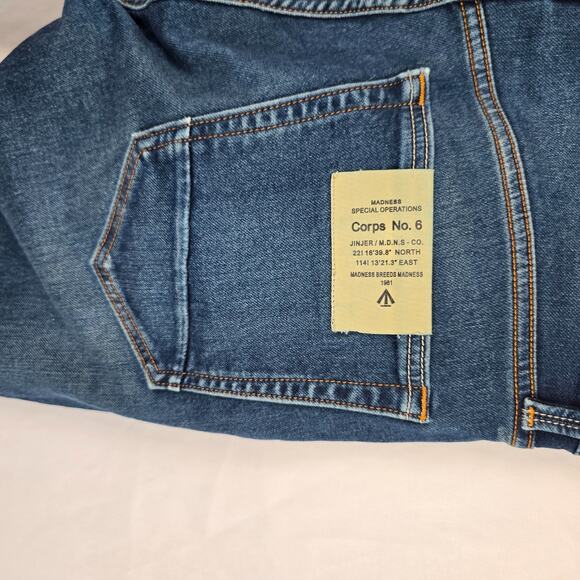 JinJer Jean Co. Madness Special Operations 36 x 27 Corps No. 6 Blue Medium Wash - Picture 6 of 16